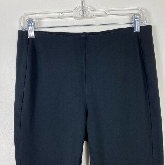 J. Jill Ponte Leggings Black Slim Leg Trouser Dress Pants Size M - Picture 2 of 6
